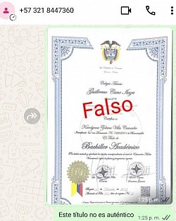 Diploma Falso